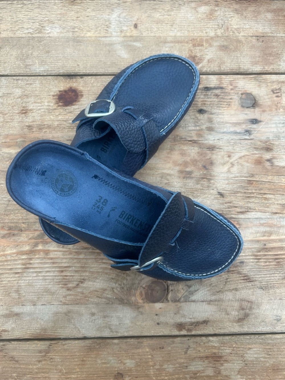 BIRKENSTOCK BUCKLEY SUEDE LEATHER NAVY - Picture 5 of 5